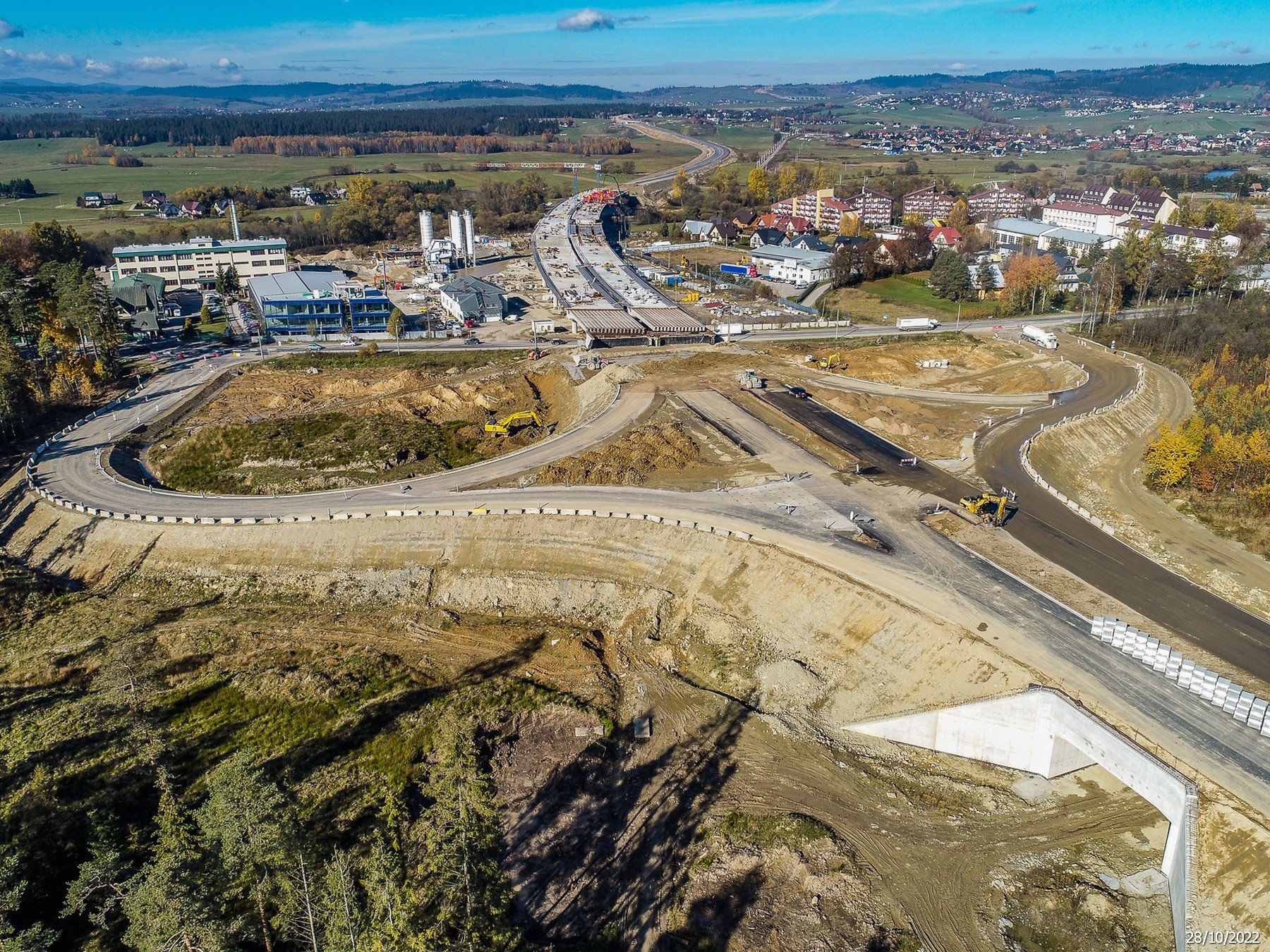 Węzeł Nowy Targ Zachód X 22. Fot. GDDKiA