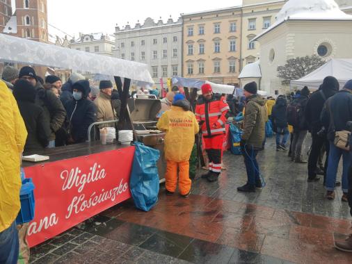 Kraków: wigilia Jana Kosciuszki dla osób potrzebujących