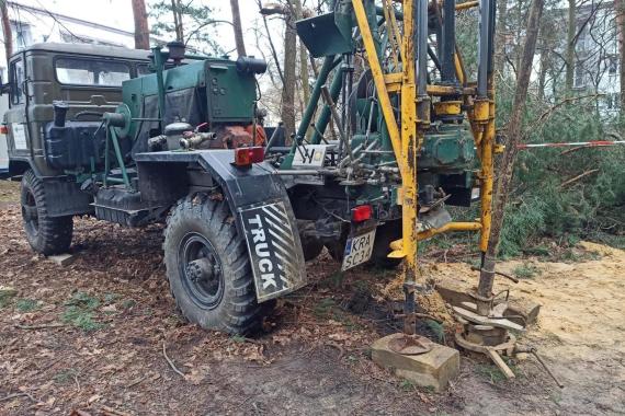 Trzebinia: początek prac w terenie na os. Gaj. Wypełniane będą podziemne pustki