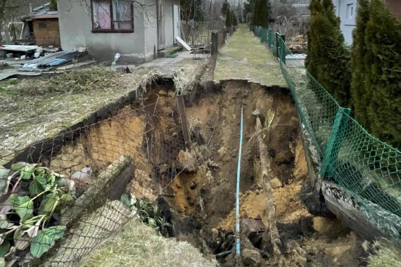 Drugie zapadlisko jednego dnia w Trzebini