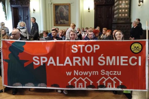 Spór o spalarnię śmieci w Nowym Sączu - burzliwa dyskusja w ratuszu