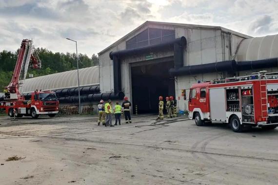 Gmina Chrzanów: akcja straży pożarnej na wysypisku w Balinie. Udało się zapobiec pojawieniu się ognia