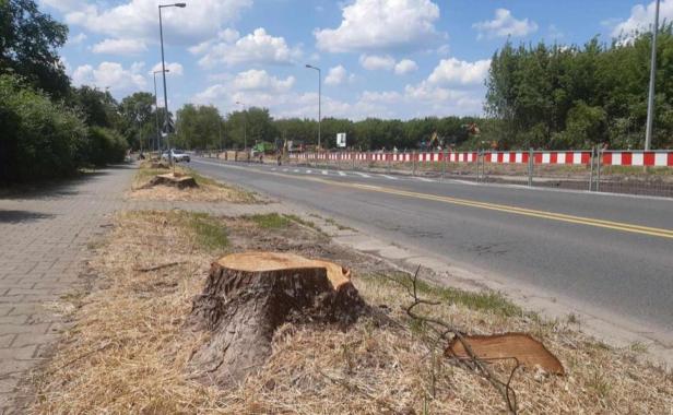 Budowa ronda w ciągu ulicy Szujskiego na półmetku