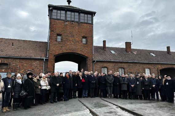 Reuwen Riwlin w Auschwitz: Chcielibyśmy, żeby cały świat pamiętał, że „nigdy więcej” to nie są tylko słowa