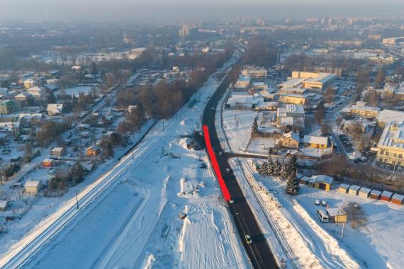 Zmiany na ul. Kocmyrzowskiej, w okolicy budowanego węzła Grębałów