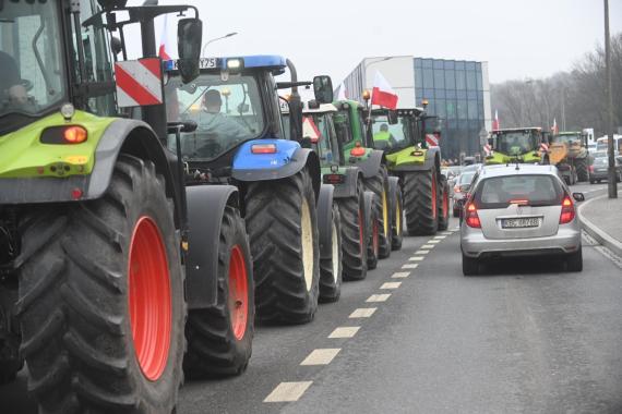 Traktory w Krakowie. Generalny strajk rolników