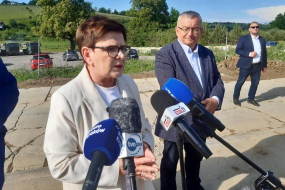 Beata Szydło w Wojnarowej: PiS poważnie traktował kwestie bezpieczeństwa