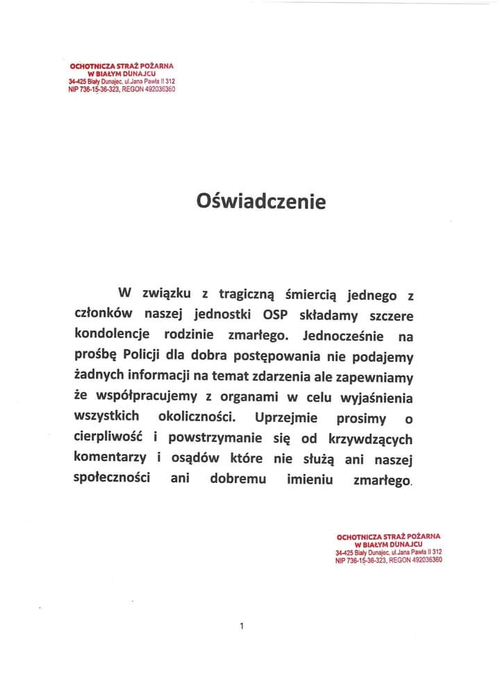 Oświadczenie