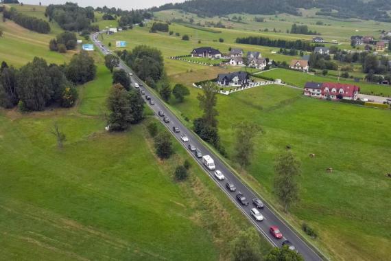 Polacy jadą pod Tatry. Na Zakopiance 10-kilometrowy korek