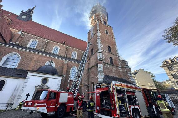 Bazylika Bożego Ciała skrywa pełno bezcennych przedmiotów. Dziś wybuchł tu pożar